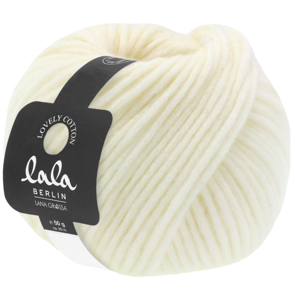 Lana Grossa Lala Berlin Lovely Cotton 033 Rohweiß 50g