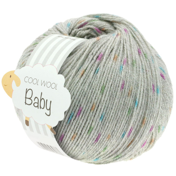 Cool Wool Baby Print Punto 358 | Hellgrau/Türkis/Grün/Zyklam