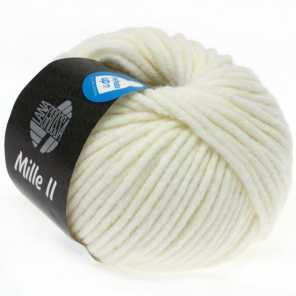 Lana Grossa Mille II 017 Rohweiß 50g