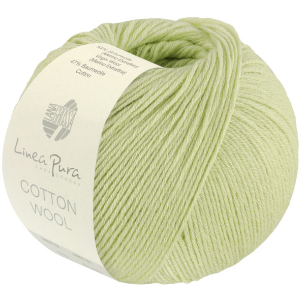 Lana Grossa Cotton Wool 025 Limettengrün 50g