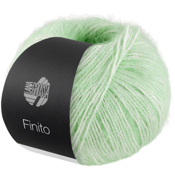 Lana Grossa Finito 004 Zartgrün/Creme 50g