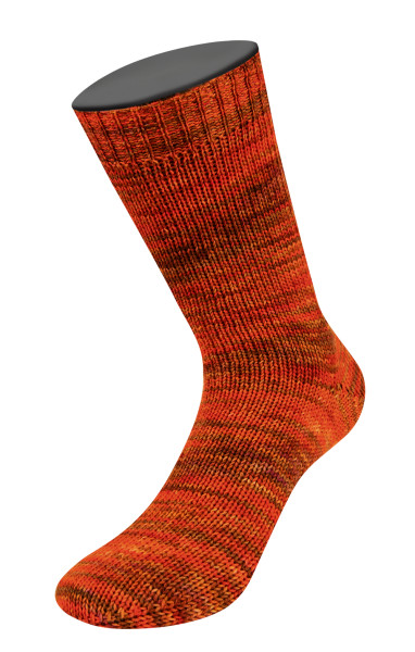 Lana Grossa Mw 100 Sooty 6225 Burgund/Weinrot/Fuchsia/Orange/Gelb/Ocker 100g