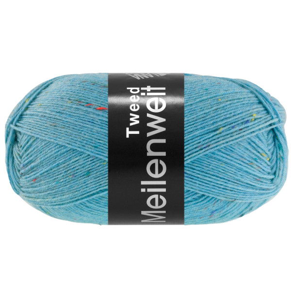 Lana Grossa Meilenweit 100 Tweed 181 Hellpetrol