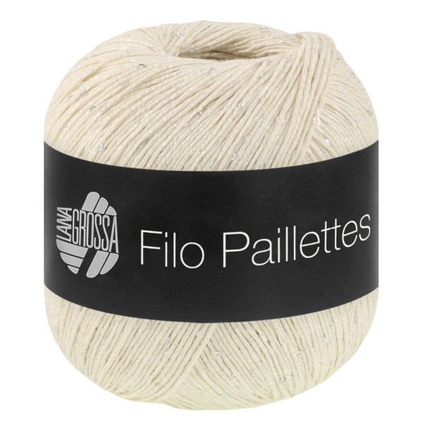 Lana Grossa Filo Pailettes 002 Creme 50g