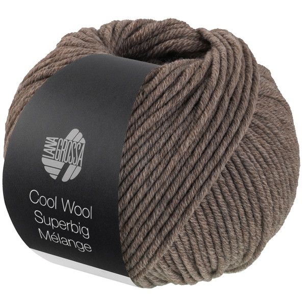 Lana Grossa Cool Wool Superbig Mélange 213 Taupe meliert 50g