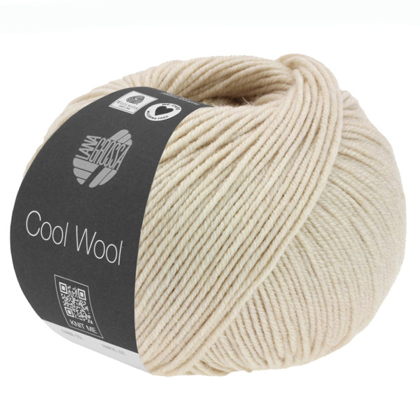 Lana Grossa Cool Wool 2000 Mélange 1424 Beige meliert 50g