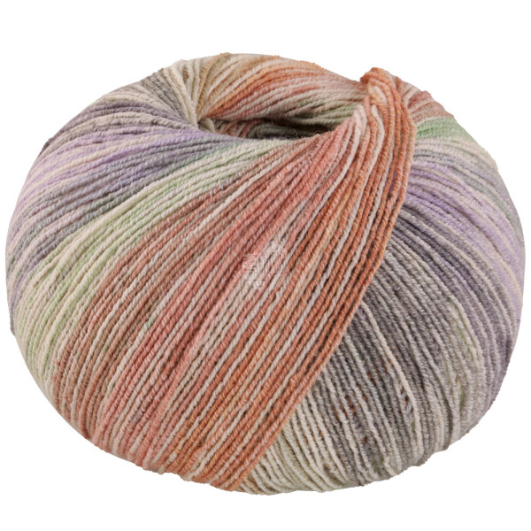 Lana Grossa Meilenweit 100 Cotton Bamboo Positano 2570 Sand-/Hellbeige/Beige/Bernstein/Karamell/Rosa