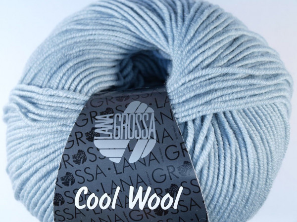 Lana Grossa Cool Wool 2000 2028 Eisgrau 50g