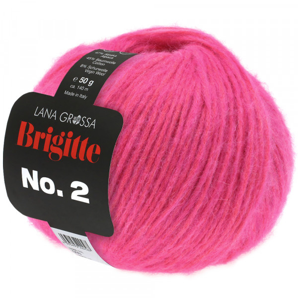 Lana Grossa Brigitte No.2 019 Neonpink 50g