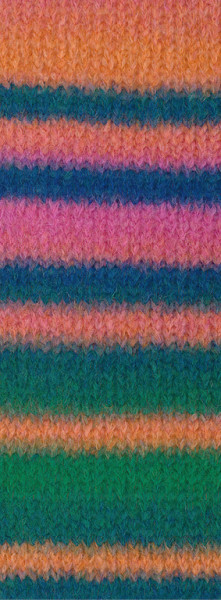 Lana Grossa Gigante 015 Mandarin/Petrolgrün/Pink/Petrolblau/Tannengrün/Smaragd 100g