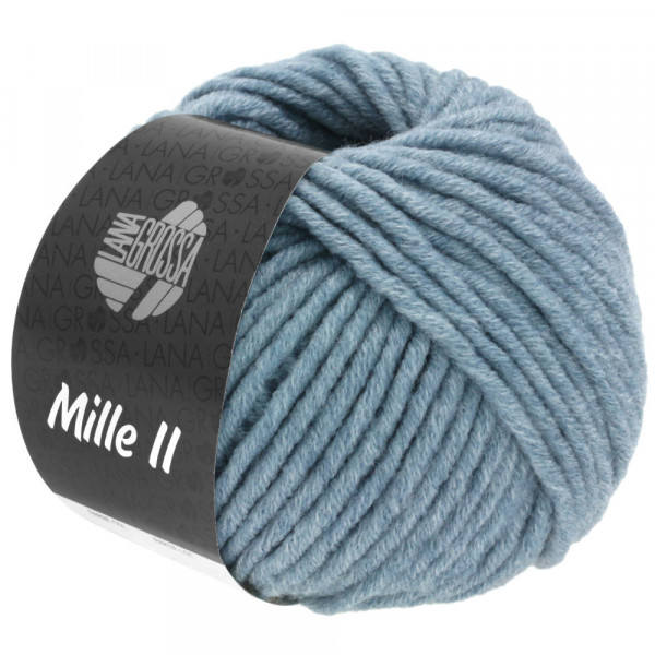 Lana Grossa Mille II 123 Rauchblau 50g