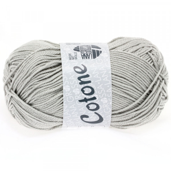 Lana Grossa Cotone 027 Hellgrau 50g