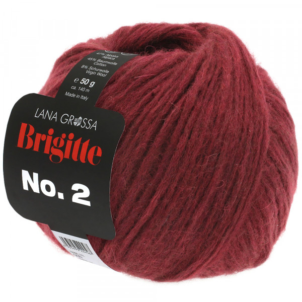 Lana Grossa Brigitte No.2 033 Bordeaux 50g