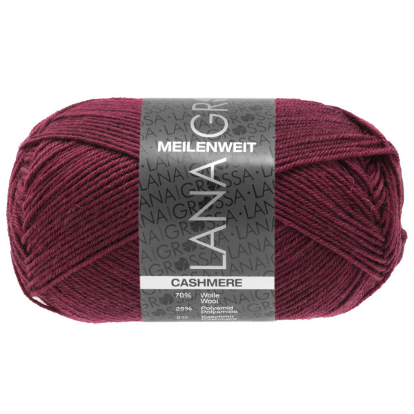 Lana Grossa Meilenweit 50 Cashmere 044 Bordeaux 50g