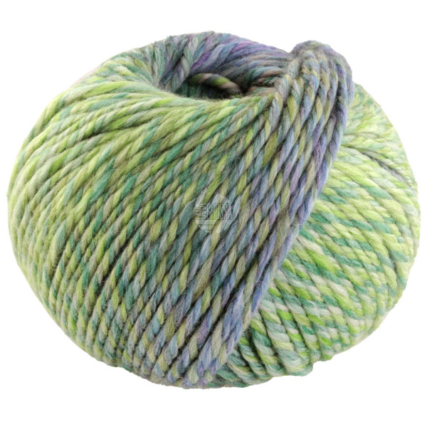 Lana Grossa Merino Twister 014 Jade/Gelb-/Salbeigrün/Graublau/Grünbeige/Hellblau/-grau