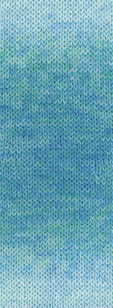 Lana Grossa Woolycell Duo 6006 Türkisblau/-grün/Helltürkis 100g