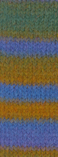 Lana Grossa Gigante 014 Violett/Veilchenblau/Moosgrün/Khaki/Ocker 100g