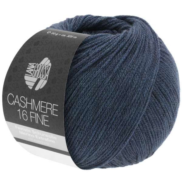 Lana Grossa Cashmere 16 Fine 039 Dunkles Rauchblau 50g