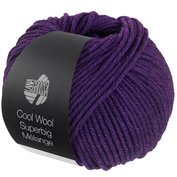 Lana Grossa Cool Wool Superbig Mélange 204 Violett meliert 50g
