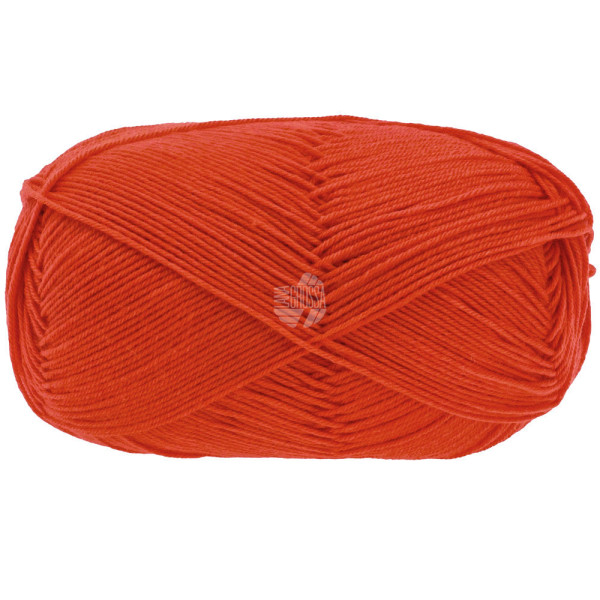 Lana Grossa Meilenweit 100 Merino Extrafein Uni 2463 Kürbisrot