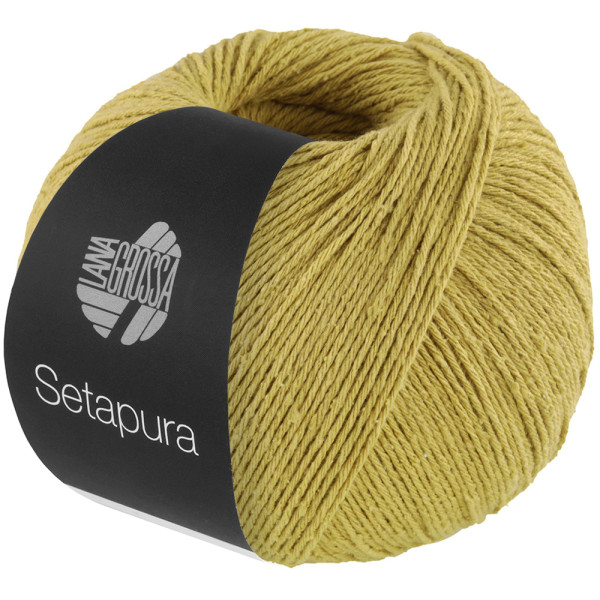 Lana Grossa Setapura 002 Senfgrün 50g