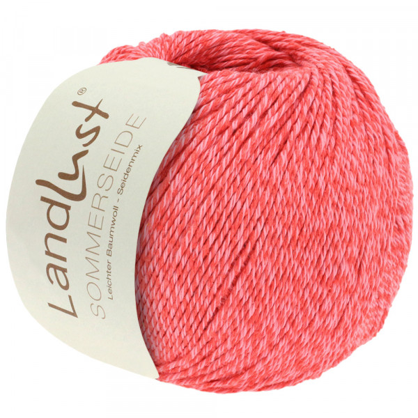 Lana Grossa Landlust Sommerseide 020 Rot/Rosa 50g