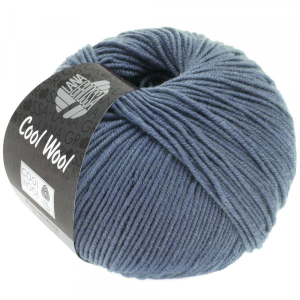 Lana Grossa Cool Wool 2000 2037 Graublau 50g