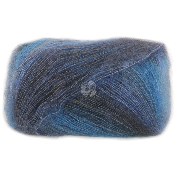 Lana Grossa Cottonhair 103 Dunkelgrau/Jeans-/Graublau/Marine/Anthrazit 50g