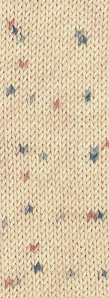Lana Grossa Cool Wool Baby Print Punto 363 Natur/Blassrosa/Pink/Hellblau/Petrol