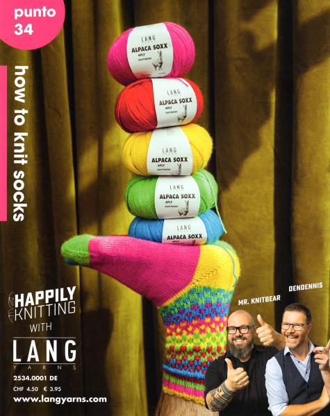 Lang yarns Punto 34 how to knit socks