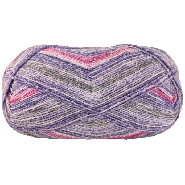 Lana Grossa Meilenweit 100 Cotone Vegano Arancia 6178 Veilchenblau/Hellgrau/Grau/Rosa/Fuchsia/Blauli