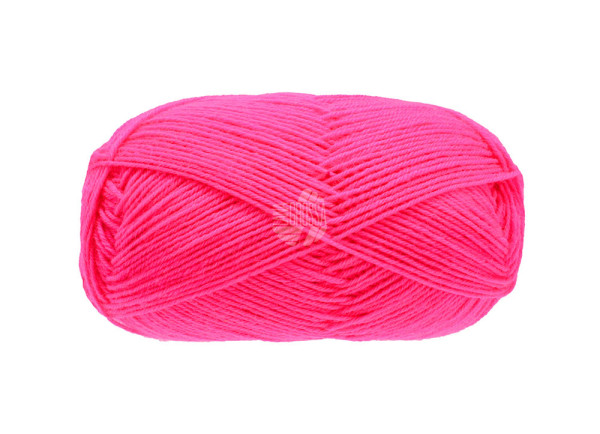 Lana Grossa Meilenweit 50 1398 Neon-Pink 50g
