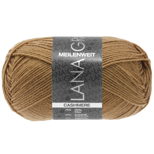 Lana Grossa Meilenweit 50 Cashmere 047 Nougat 50g