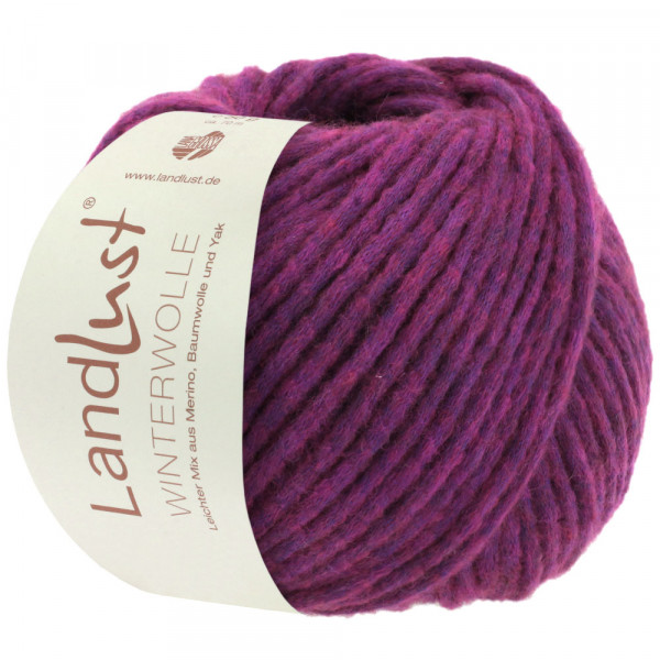 Lana Grossa Landlust Winterwolle 006 Fuchsia meliert 50g