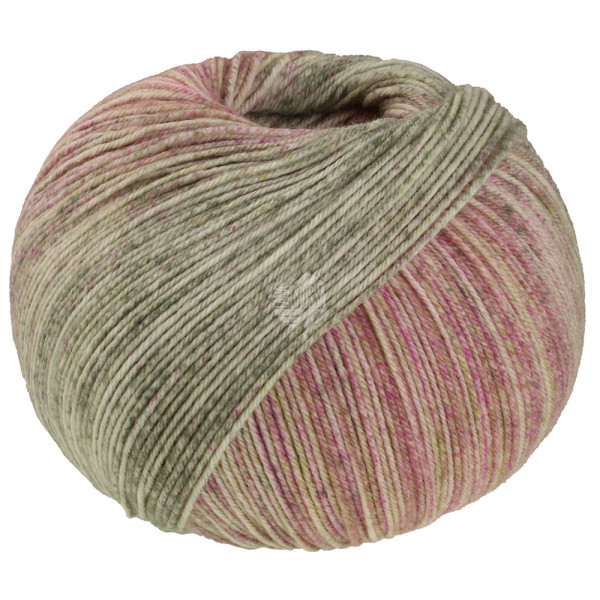 Lana Grossa Meilenweit Merino Extrafine Shades 7232 Pastell-/Graugrün/Hellbeige/Beige/Pink