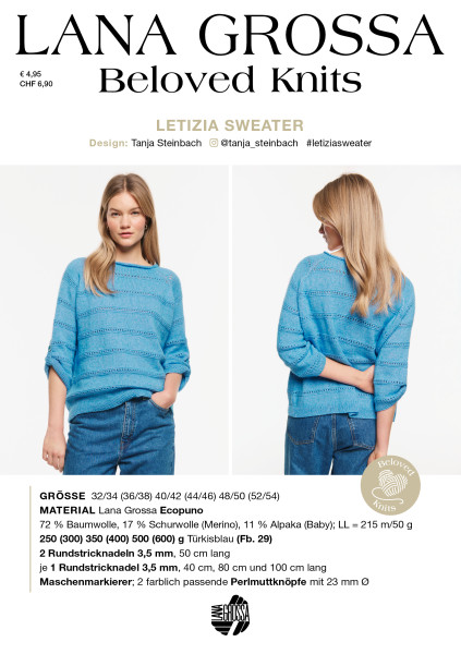 Anleitung Letizia Sweater