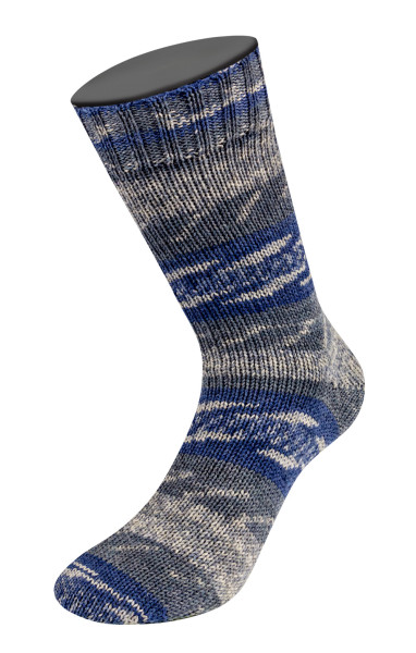 Lana Grossa Meilenweit 100 Merino Denim Mix 2601 Hell-/Dunkelgrau/Dunkelblau 100g