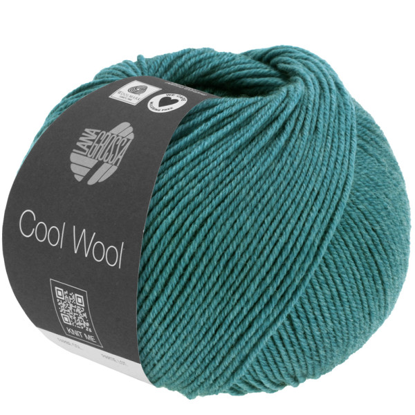Lana Grossa Cool Wool 2000 Mélange 1410 Petrol meliert 50g
