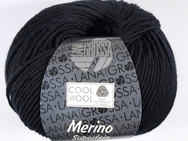 Lana Grossa Cool Wool 2000 433 Schwarz 