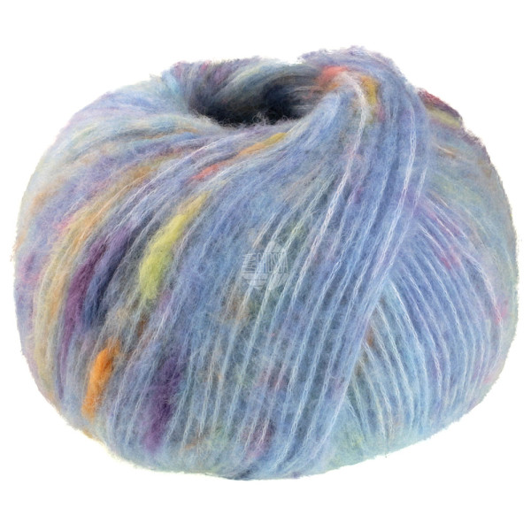 Lana Grossa Cassata 005 Hellblau/Pink/Gelb/Orange/Blaulila