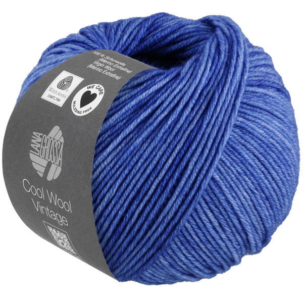 Lana Grossa Cool Wool Vintage 7373 Blau 50g