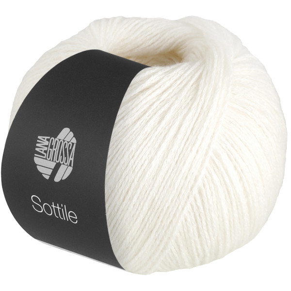 Lana Grossa Sottile 016 Weiß 50g