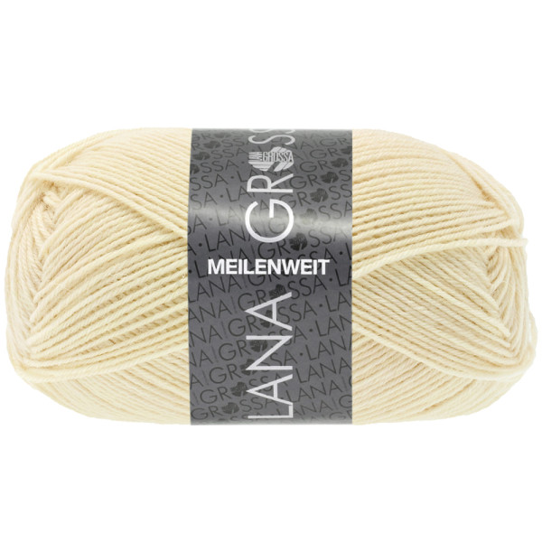 Lana Grossa Meilenweit 50 1405 Eierschale 50g