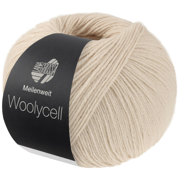 Lana Grossa Woolycell 002 Perlbeige 100g
