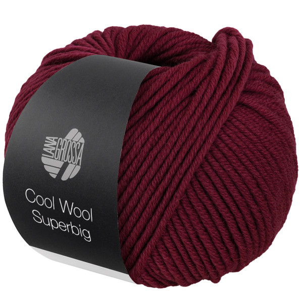 Lana Grossa Cool Wool Superbig 006 Weinrot 50g