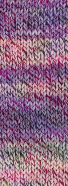 Lana Grossa Landlust Die Sockenwolle 217 Ecru/Rosa/Lila/Pink/Fuchsia/Anthrazit Meliert 100g