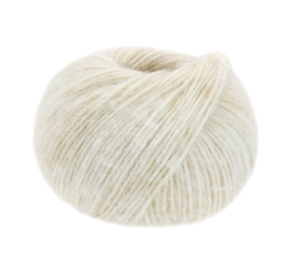 Lana Grossa Natural Alpaca Pelo 005 Rohweiß/Zartbeige 50g