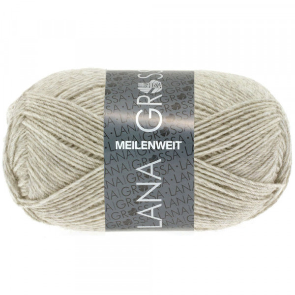 Lana Grossa Meilenweit 50 1301 Hellbeige meliert 50g