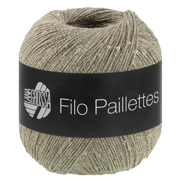 Lana Grossa Filo Pailettes 013 Khaki 50g