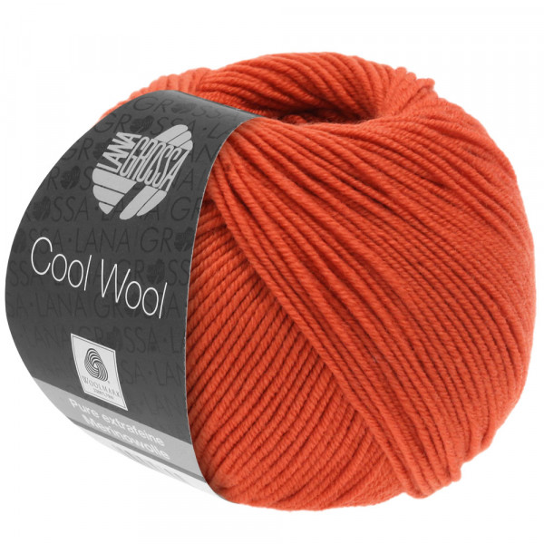 Lana Grossa Cool Wool 2000 2066 Orangerot 50g